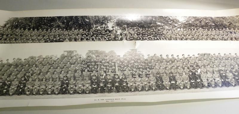 Two 1950’s Panoramic Photographs 4th Batt Suffolk Reg (T.A.)