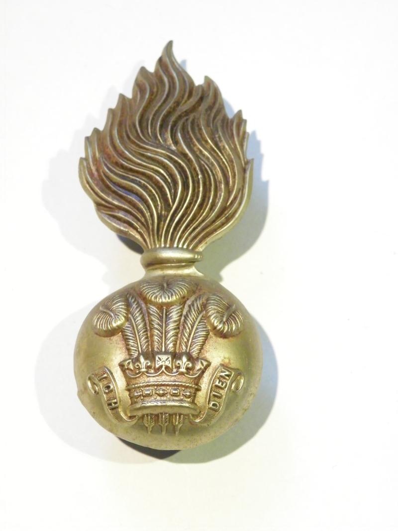 Victorian Royal Welsh Fusiliers Fur Cap Badge.