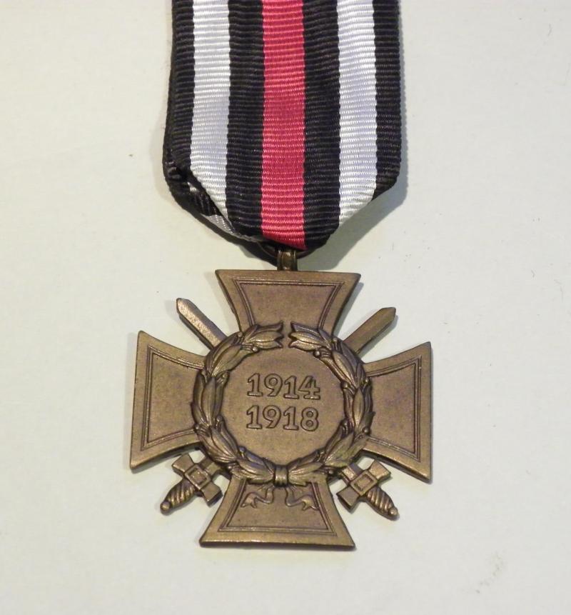 WW1 German Honour Cross with Swords - Good Maker