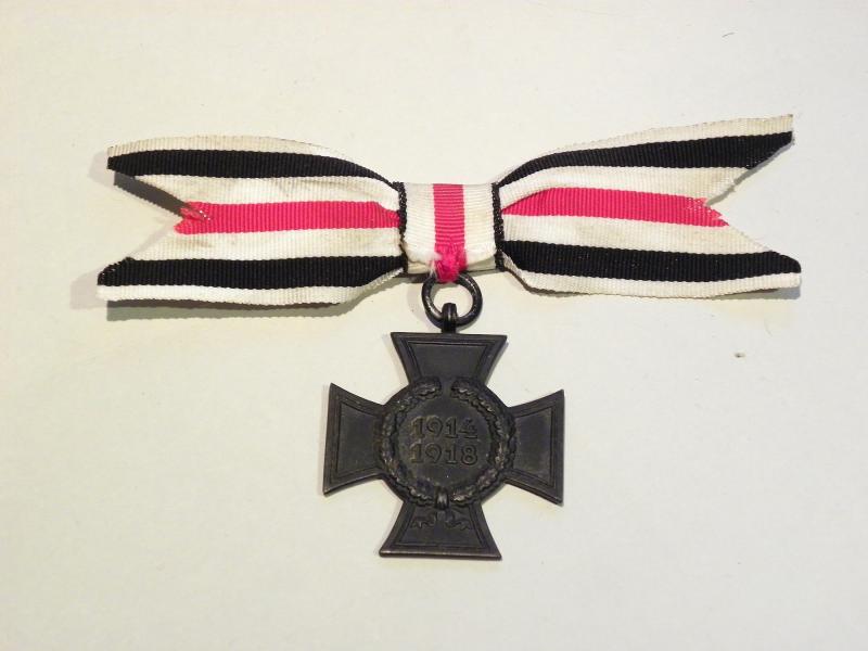 WW1 Honour Cross Without Swords for Next of Kin.