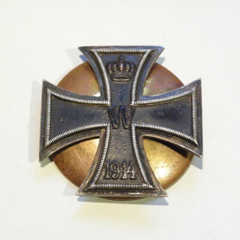 WW1 Domed Iron Cross 1st Class by Wermer Berlin.