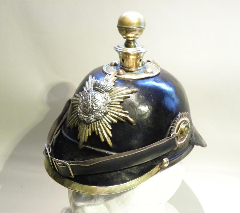 WW1 Issued German Saxon Artillery Pickelhaube.