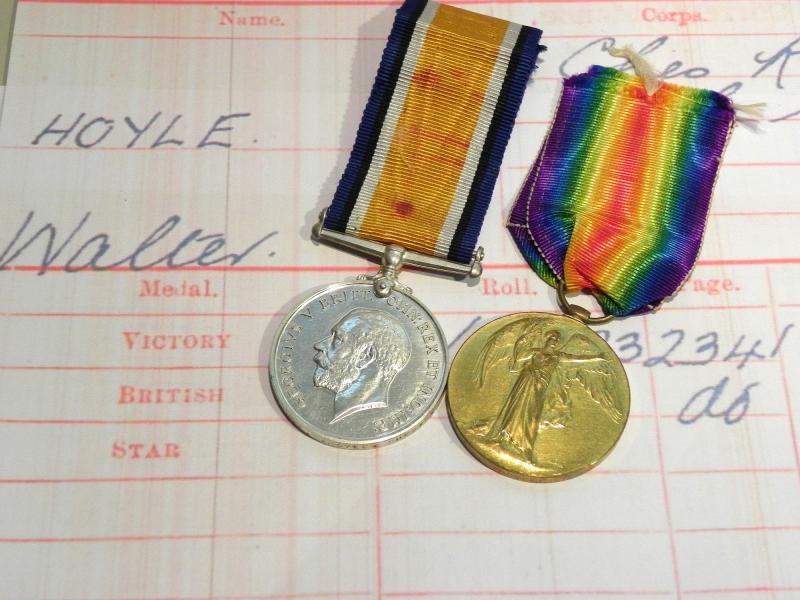 WW1 Medal Pair to Hoyle Cheshire Regiment.