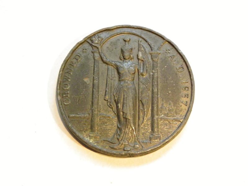 Official Bronze George VI Coronation Medallion.
