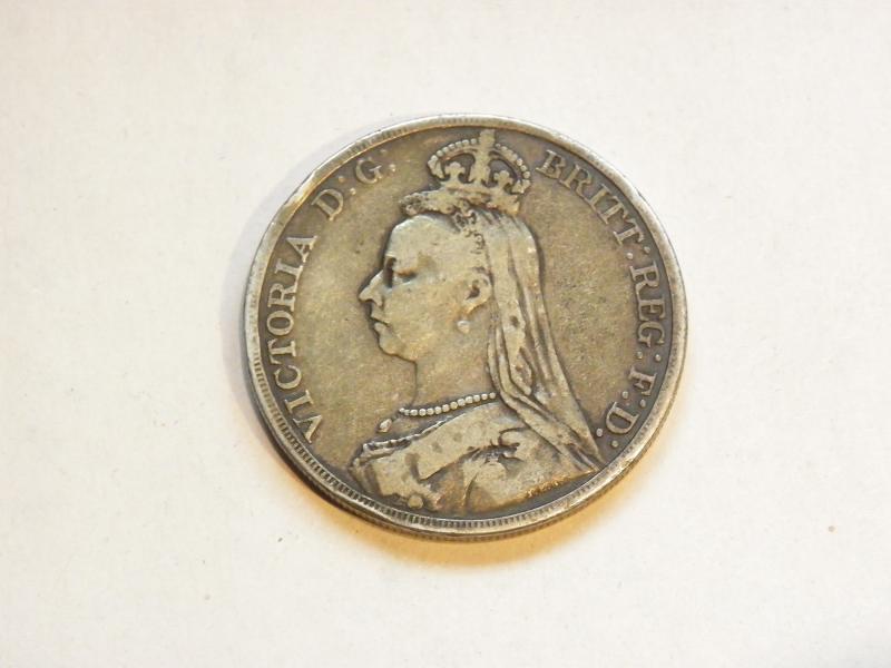 Victorian 1889 Silver Crown.