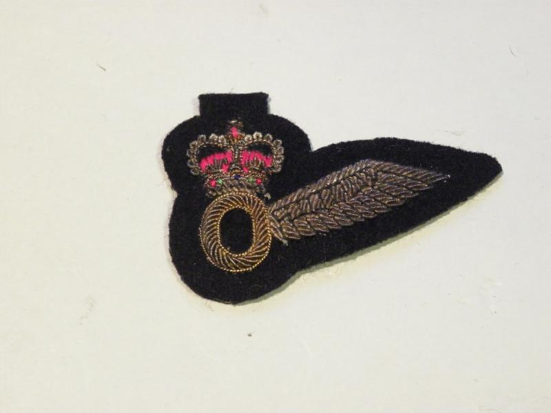 QEII Army Air Observer Bullion Badge.