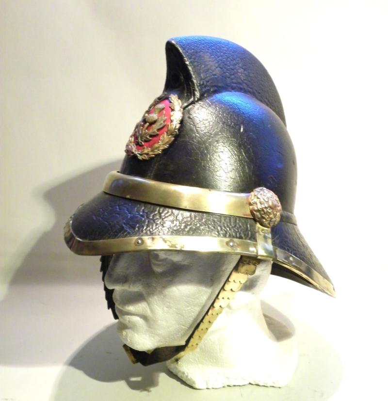Late Victorian Scottish Fire Officers Helmet.
