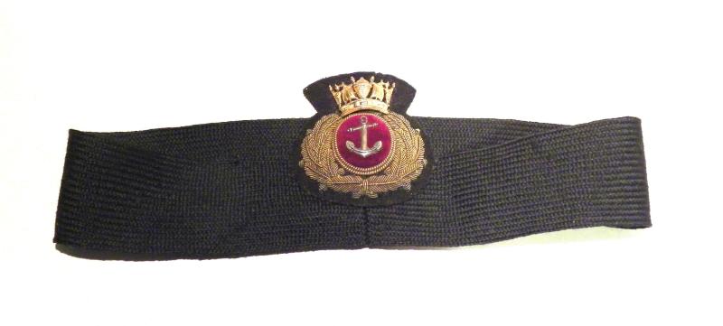 WW2 Era Merchant Marine officers Cap Band.