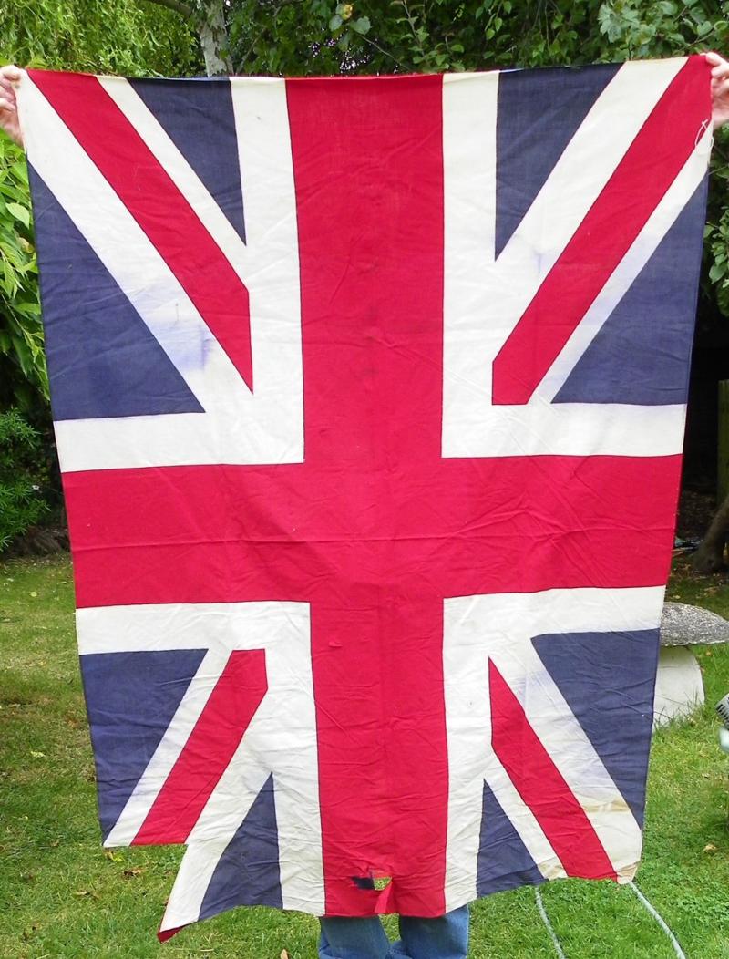 Vintage Printed on Linen Union Flag 52 x 39