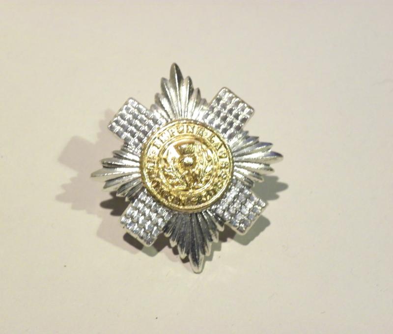 Vintage Scots Guards Anodised Cap Badge.