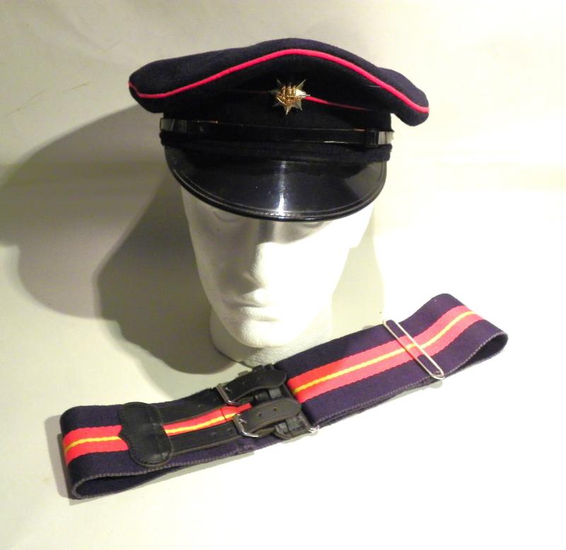 Vintage Royal Anglian Regiment Cap & Stable Belt.