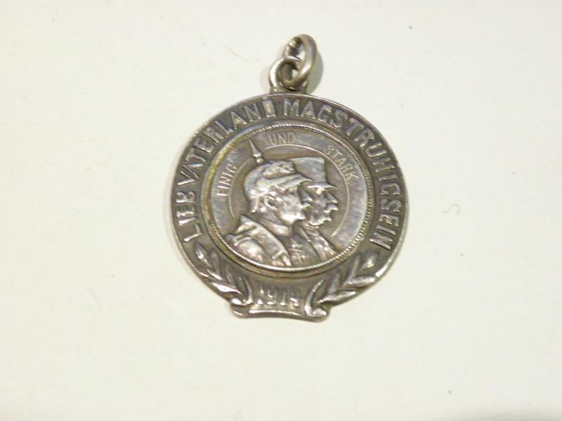 WW1 German Silver Coalition Watch Fob.