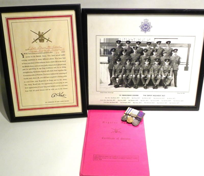 Miniature Korean War Medal Group & Photos etc to McCore RCT.