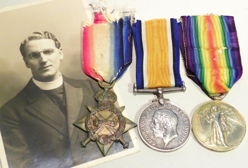 Scarce WW1 Medal Trio to Reverand Bonsey ACD.