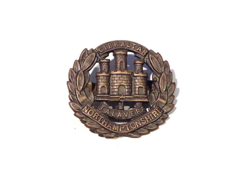 WW1 Era Northamptonshire Regiment Officers Cap Badge.