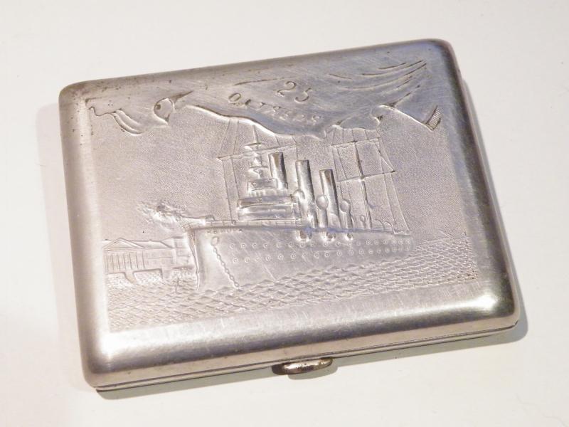 Rare Russian October 1917 Revolution Cigarette Case.