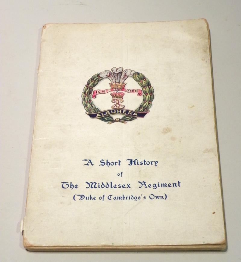 Small Booklet – A Short History of the Middlesex Regiment