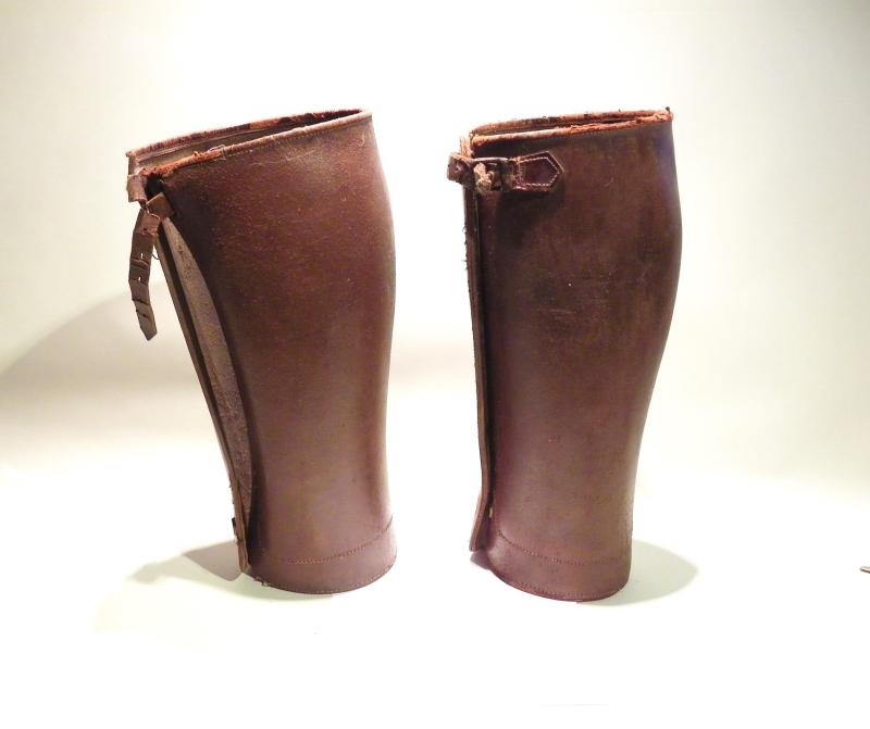 Pair of WW1 Era Leather Gaiters