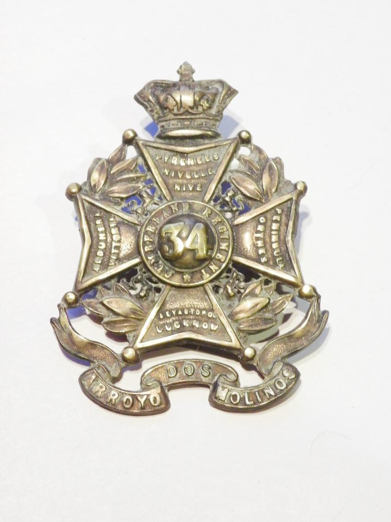 Victorian 34th (Cumberland) Regiment of Foot Glengarry Badge.