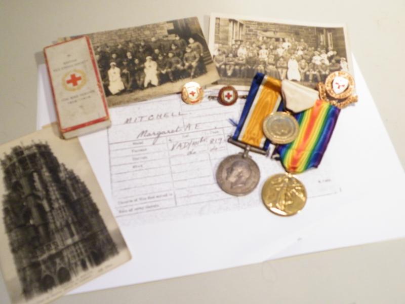 WW1 Medal Pair to Nurse Mitchell V.A.D.