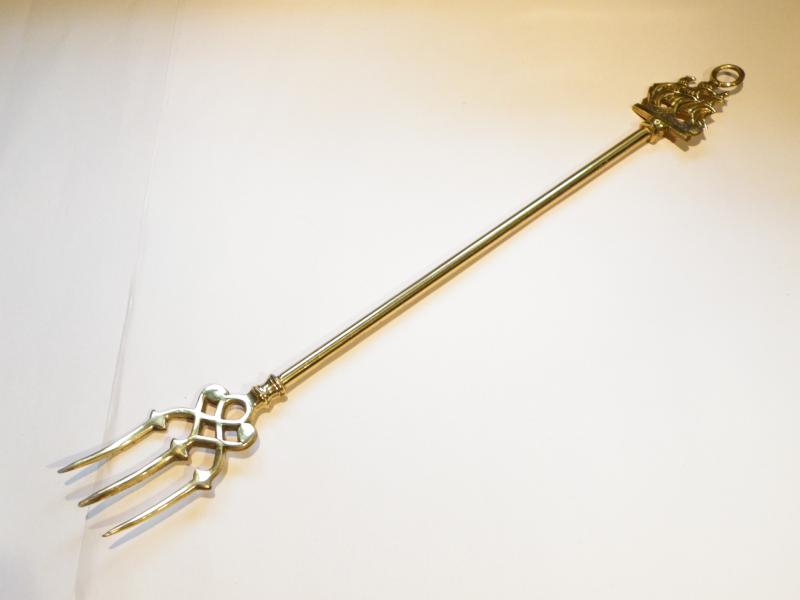 Vintage HMS Victory Brass Toasting Fork.