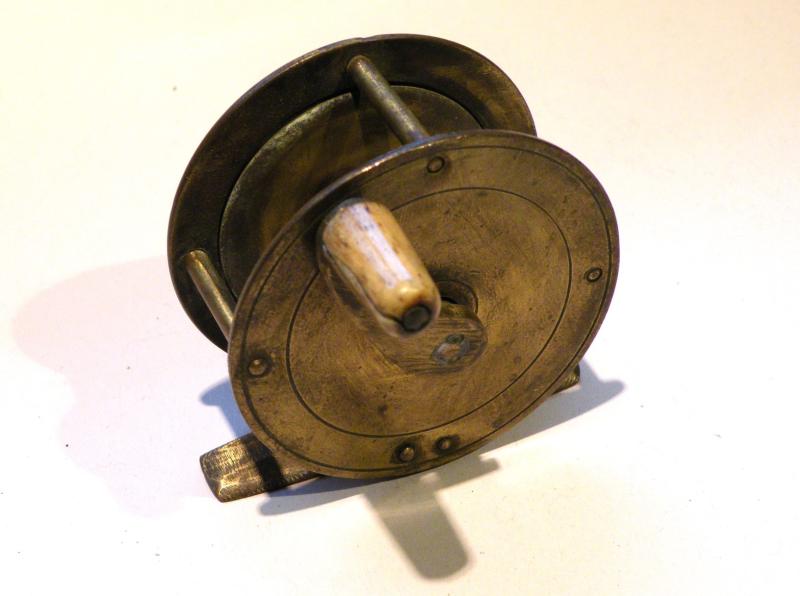 19th Century Brass Fishing Reel.