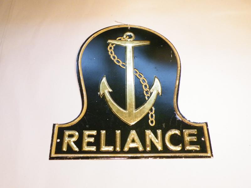 Mid 20th Century Reliance Insurance Plate.