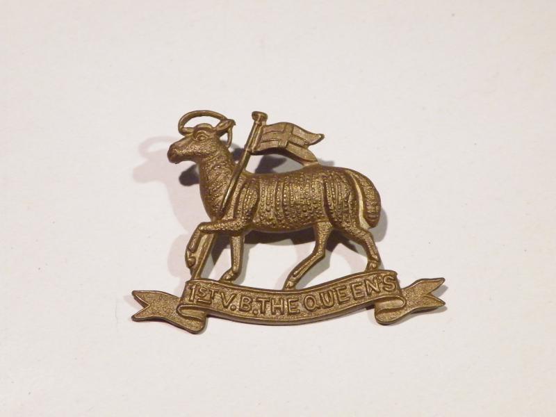 1st Volunteer Battalion Queen's West Surrey Regiment Cap Badge