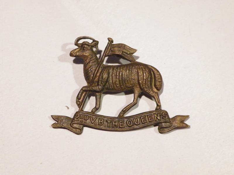 2nd Volunteer Battalion Queen's West Surrey Regiment Cap Badge