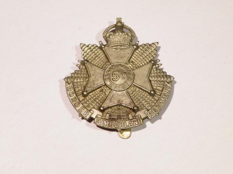 WW1 Era 5th Battalion Border Regiment Cap badge.