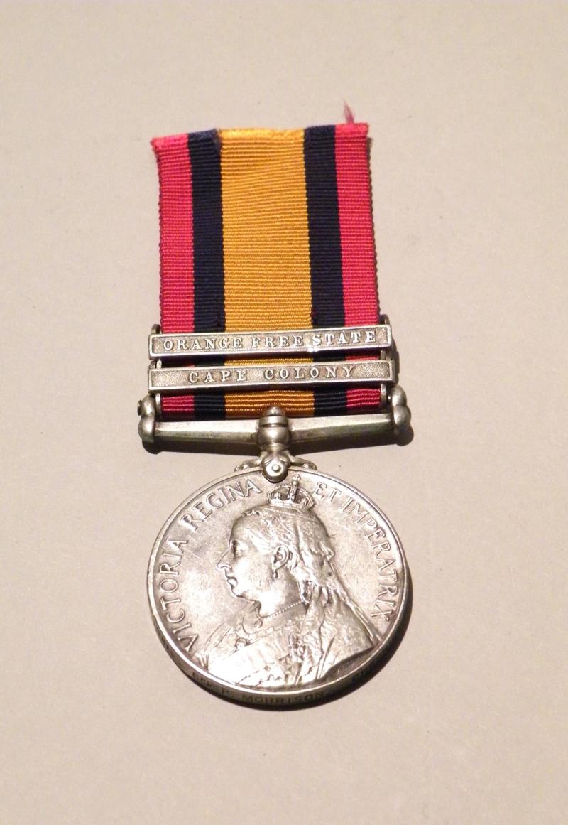 Queens South Africa Medal + 2 to Morrison Cheshire Regiment.