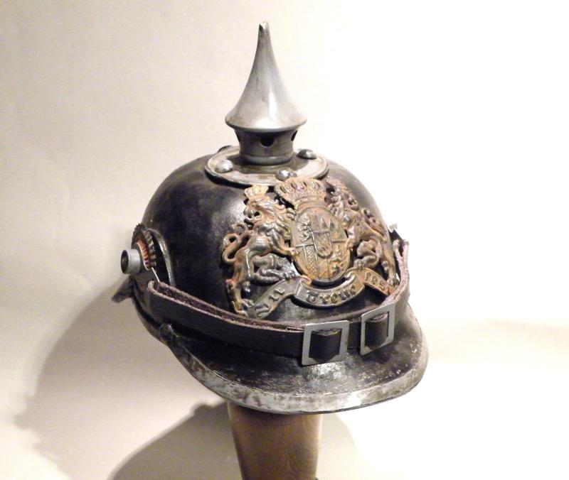 WW1 Bayern Ersatz Infantry Pickelhaube.