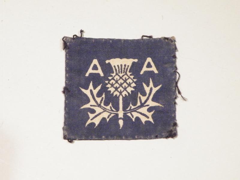 3rd Anti-Aircraft Division Cloth Badge.