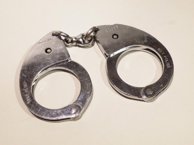 Set of Vintage 1960 Hiatt’s Metropolitan Police Handcuffs