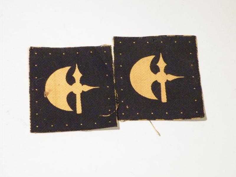 Pair 78th Infantry Division Cloth Patches.