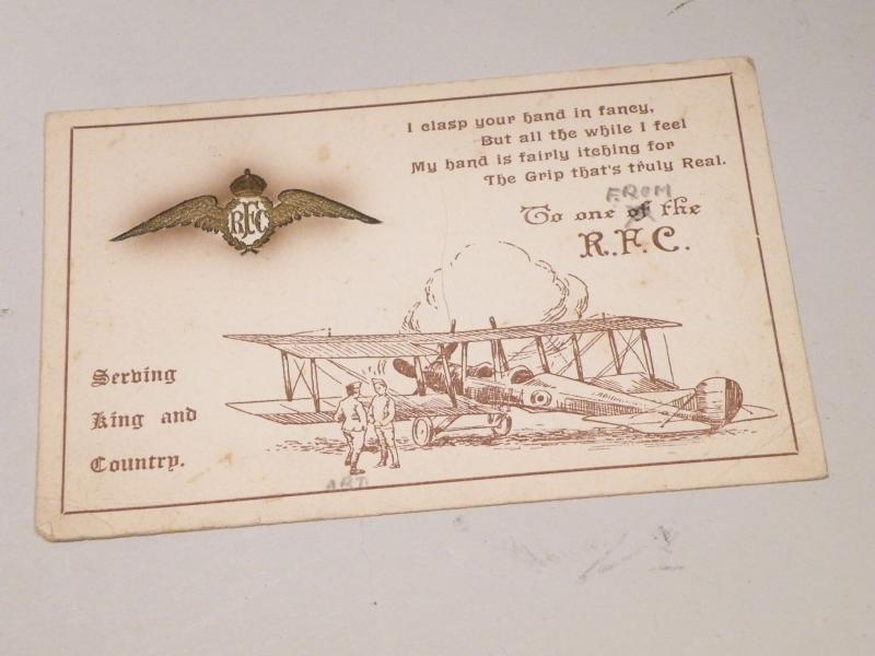 WW1 Era Royal Flying Corps Postcard