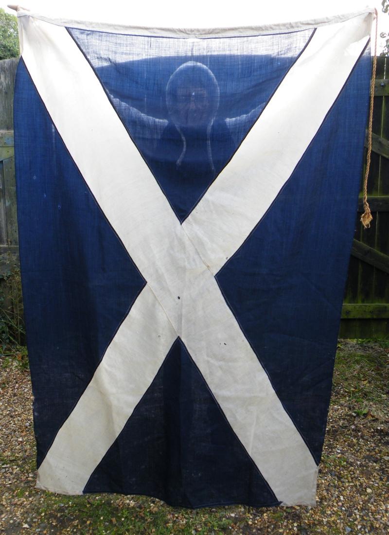 Old Full Size Saint Andrews Cross Flag.