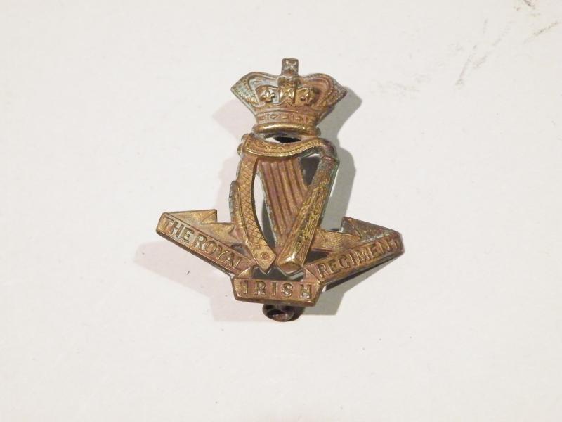 Victorian Royal Irish Regiment Cap Badge.