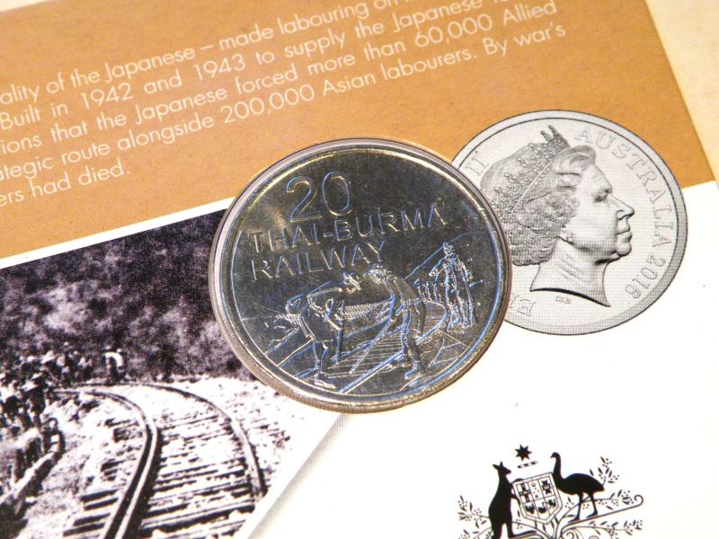 100 Years of ANZAC Coin Burma Railway.