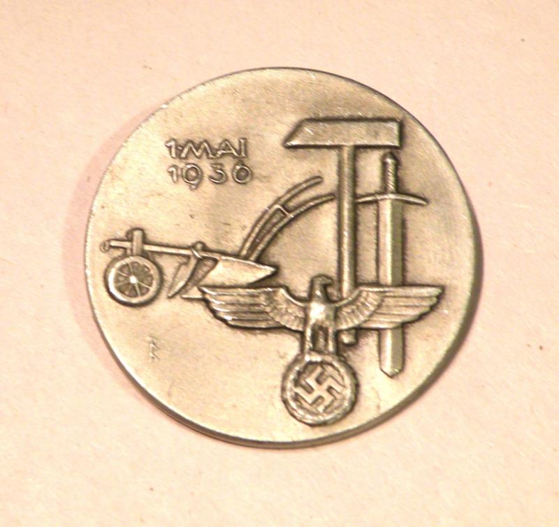 German 1st May 1936 Workers Day Badge – Maler Marked
