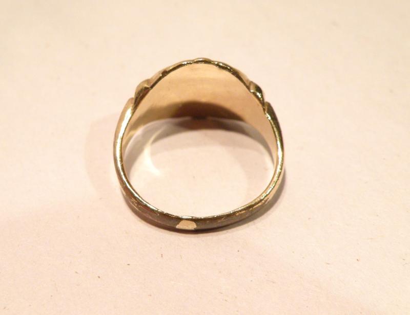 WW1 Era Officers Signet Ring North Irish Horse.