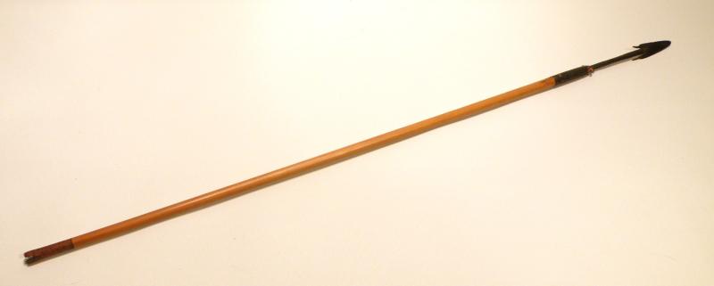 Antique Long Barbed Bamboo Shafted Arrow.
