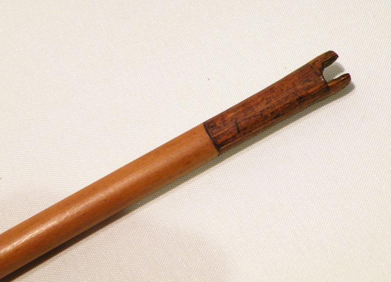 Antique Long Barbed Bamboo Shafted Arrow.