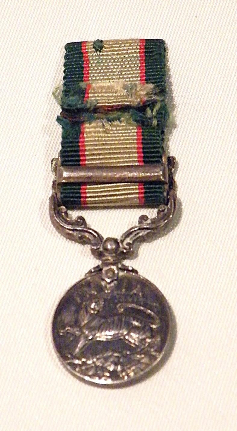 WW2 Miniature India General Service Medal with Bar