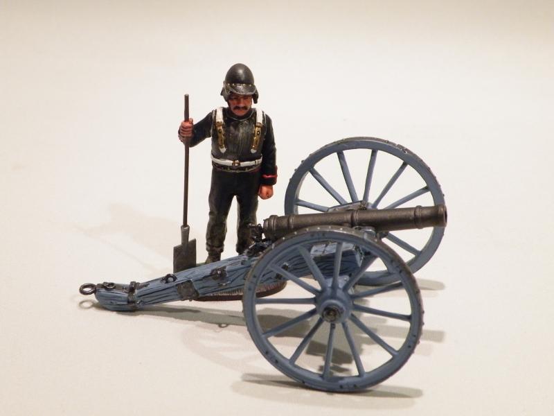 Two Vintage Del Prado Painted Die Cast Pieces – British Cannon