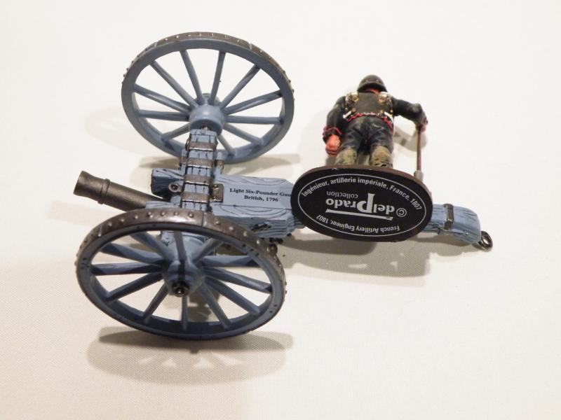 Two Vintage Del Prado Painted Die Cast Pieces – British Cannon