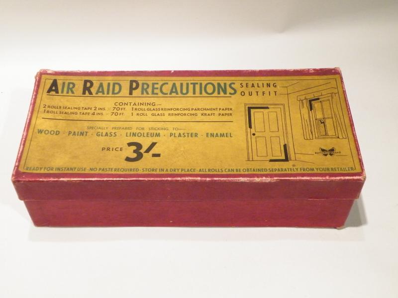 Scarce WW2 Air Raid Precautions Sealing Outfit Box