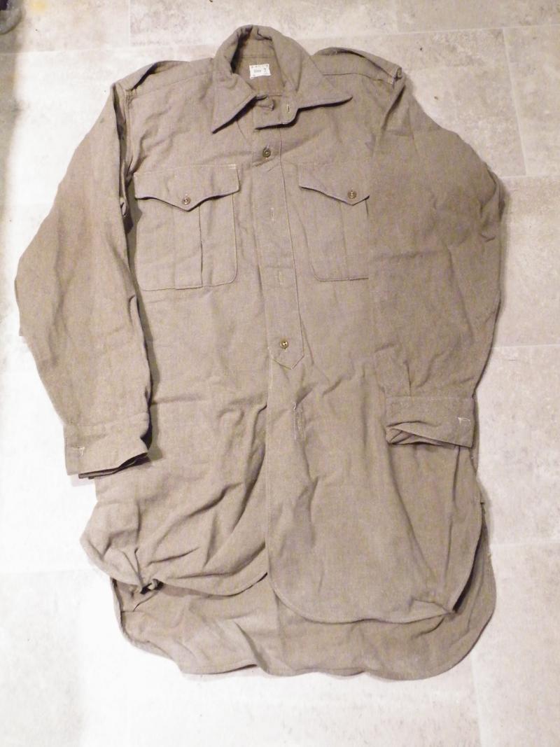 A 1955 Dated Size 2 Military Serge Shirt 1