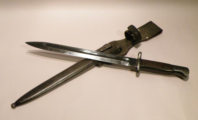 German M84/98 Bayonet, Scabbard & Frog. Spanish Civil War
