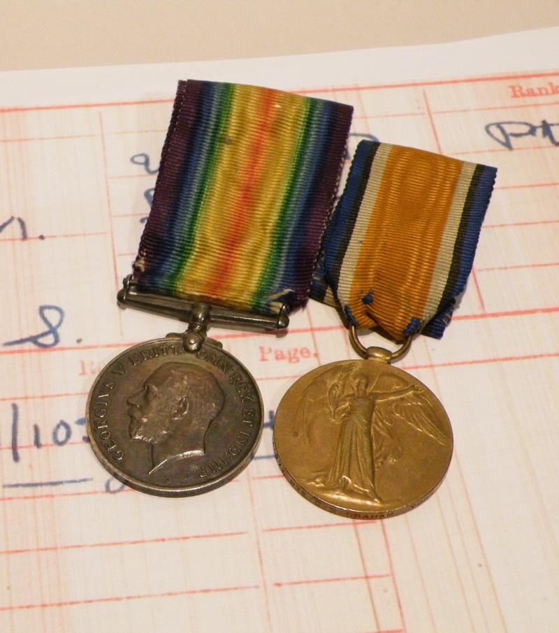 WW1 medal Pair to Graham Yorks & DLI.